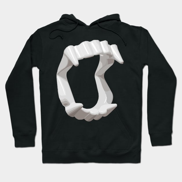 Fake Vampire Teeth Hoodie by AO01